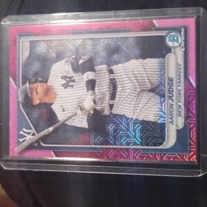 Aaron Judge -2024 Bowman Mega Box Mojo Refractors SSP#7 Fuchsia Refractors/299